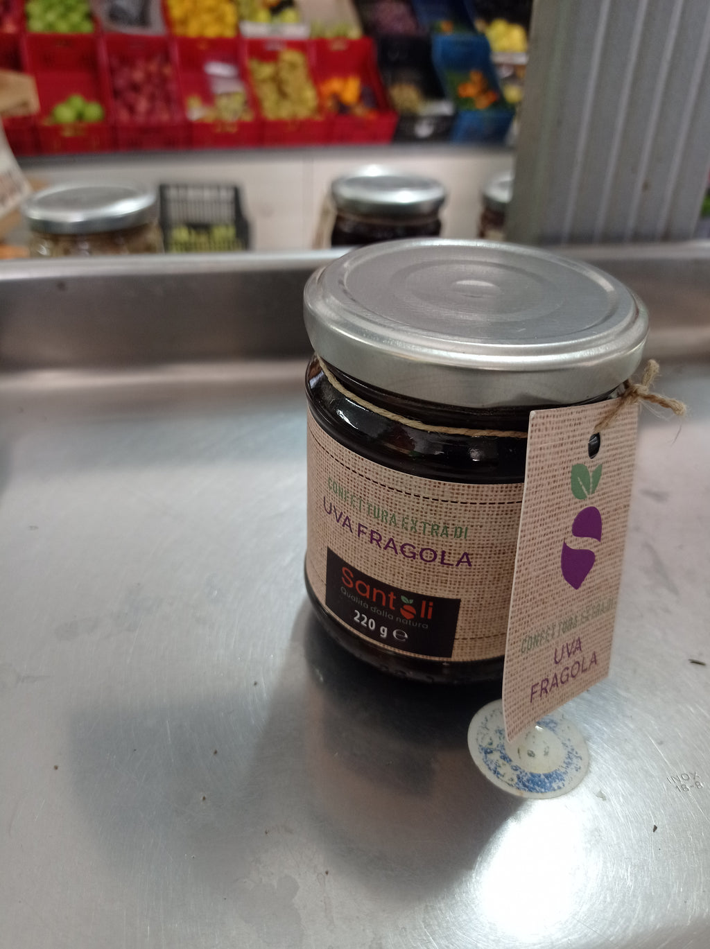 Confettura extra  di uva fragola